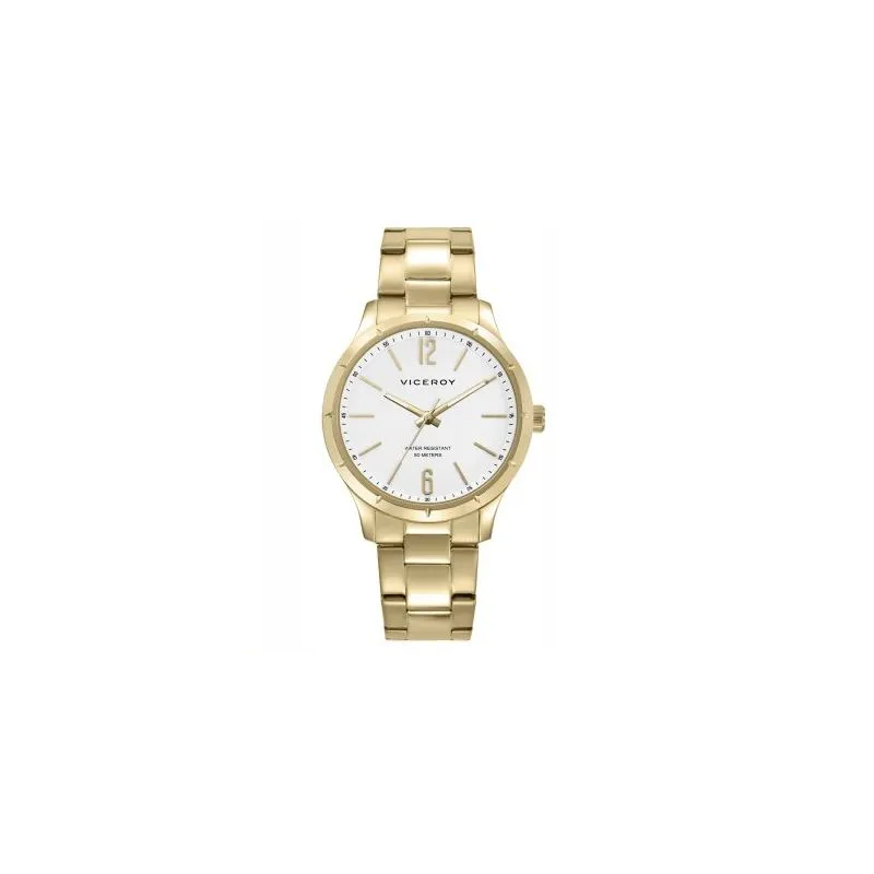 Reloj acero ip dorado brazalete 401493-0