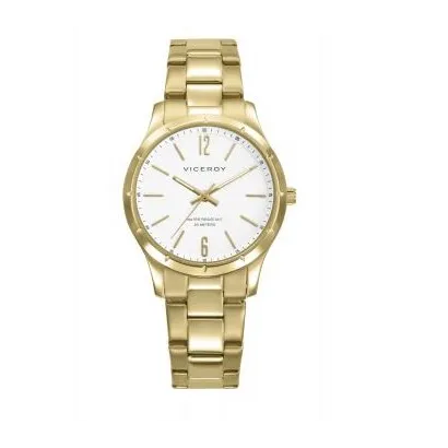 Reloj acero ip dorado brazalete 401342-0