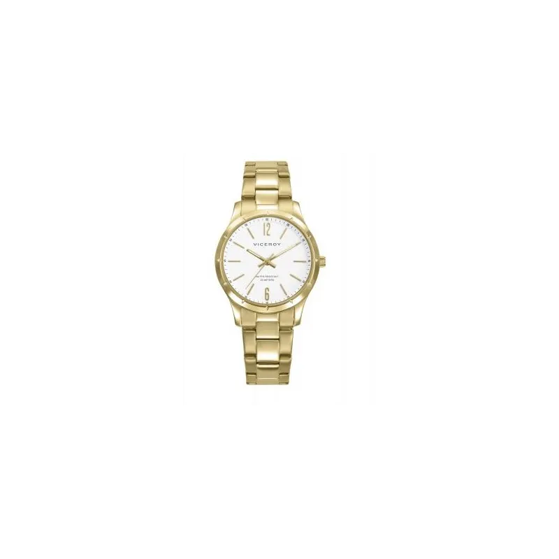 Reloj acero ip dorado brazalete 401342-0