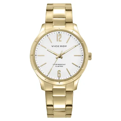Reloj acero ip dorado brazalete 401493-0