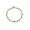Pulsera acero dorado cruz 14393P01012