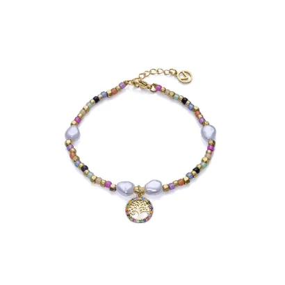 COLLAR ACERO IP DORADO CRIS SRA FN