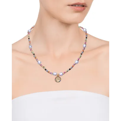 COLLAR ACERO IP DORADO CRIS SRA FN