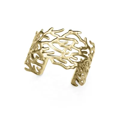 Pulsera acero dorado rigida 14370P01012