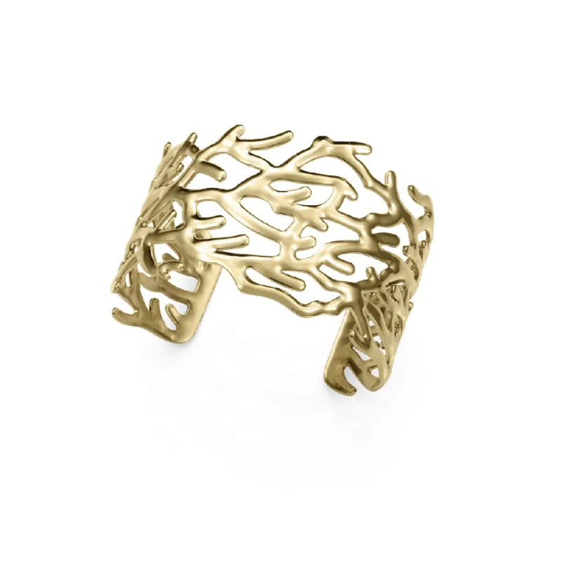 Pulsera acero dorado rigida 14370P01012