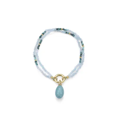 Pulsera plata baño oro 13269P100-92