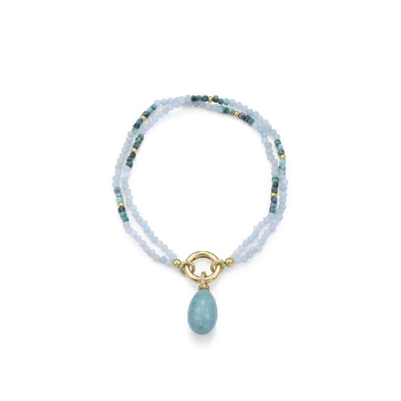 Pulsera plata baño oro 13269P100-92