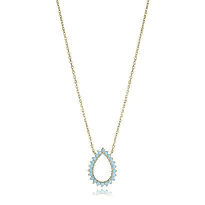 Collar plata baño oro 2367C100-33