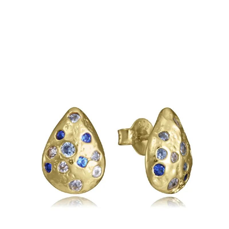 Pendientes plata baño oro 2373E100-33