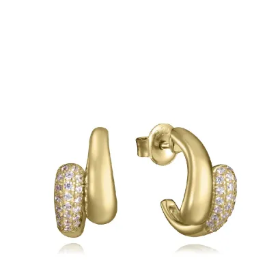 Pendiente plata baño oro 2377E100-30