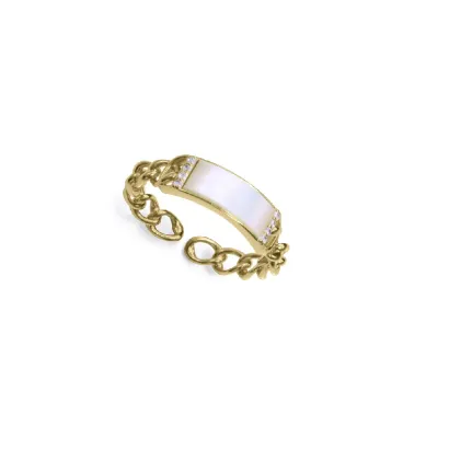 Anillo plata baño oro 9167A016-30
