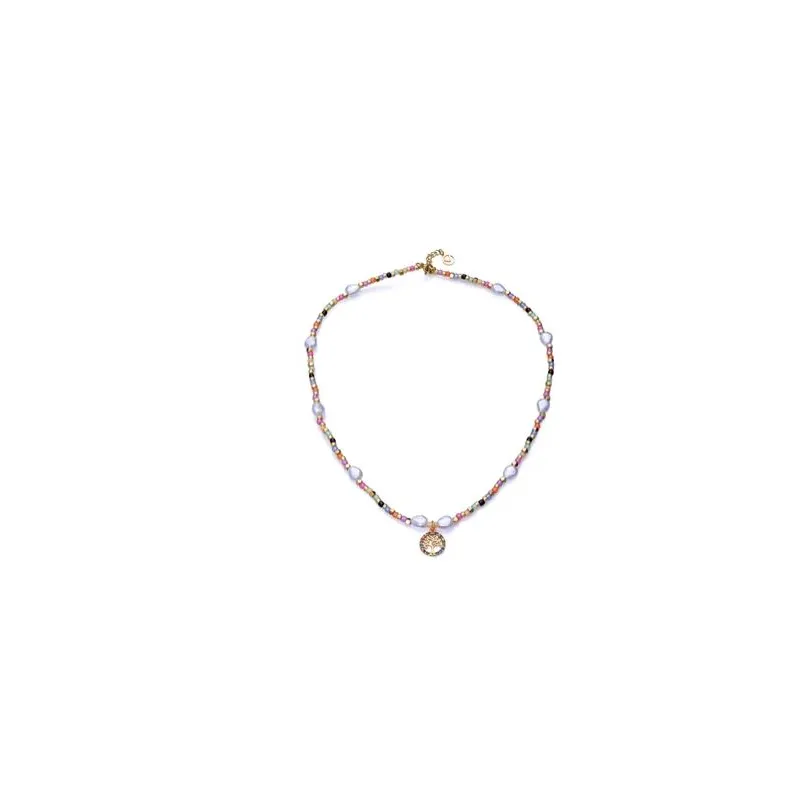 COLLAR ACERO IP DORADO CRIS SRA FN