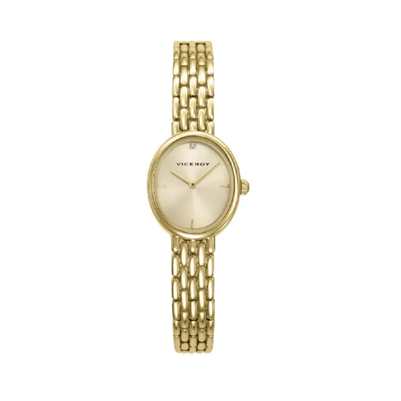 Reloj acero dorado brazalete 41166-27