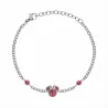 pulsera Minnie piedras rosas Disney ST00