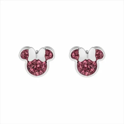 Pendientes Minnie Disney piedras rosas S