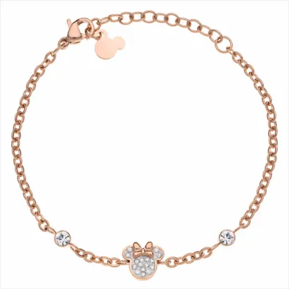 Pulsera Minnie piedras blancas ST0026B