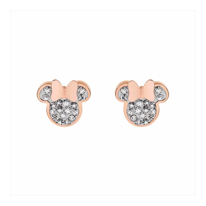 Pendientes Minnie piedras blancas ST0026