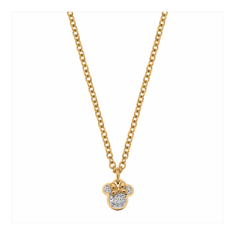 Colgante Minnie piedras blancas ST0029C