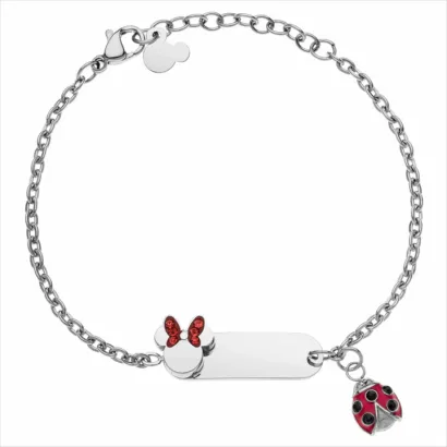 Pulsera Miniie mariquita roja ST0033B