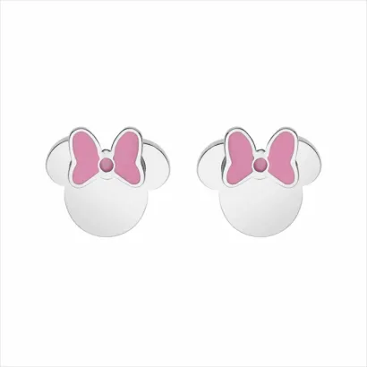 Pendientes Minnie lazo rosa ST0041P