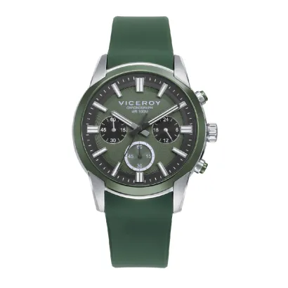 Reloj acero ip verde 401505-67