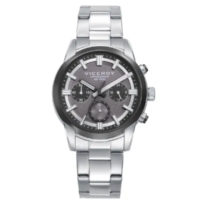 Reloj acero ip gris 401507-17