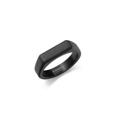 Anillo acero ip negro sello 15213A02210