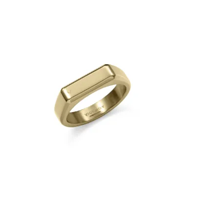 Anillo acero ip dorado sello 15213A02212