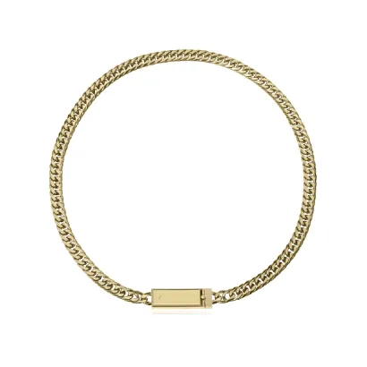 Collar acero ip dorado 15213C01012