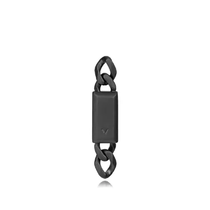 Pendiente acero ip negro 15213E01010