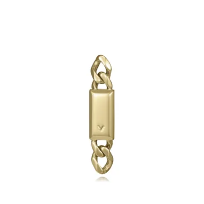 Pendiente acero ip dorado 15213E01012
