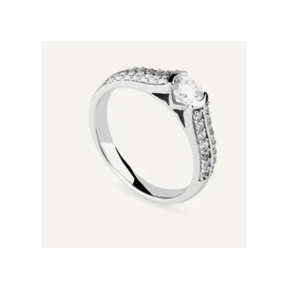 Solitario Brilliant Cut plata BSO6