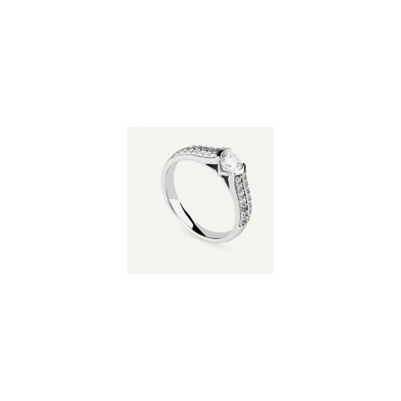 Solitario Brilliant Cut plata BSO6