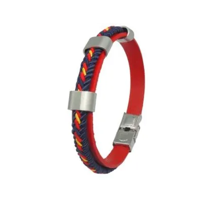 Pulsera acero y piel C30301653 R