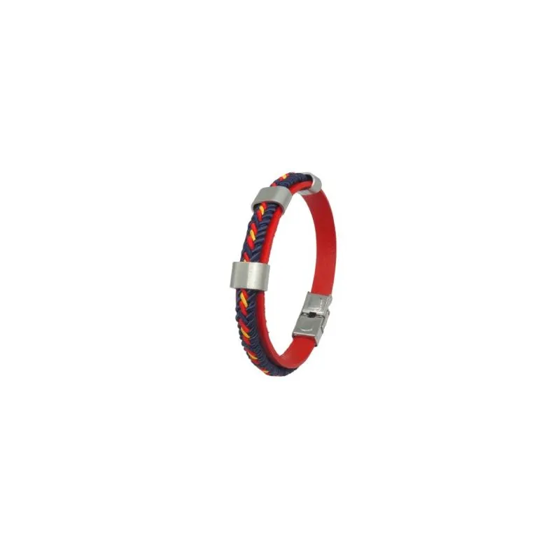 Pulsera acero y piel C30301653 R