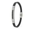 Pulsera acero y caucho C30302879
