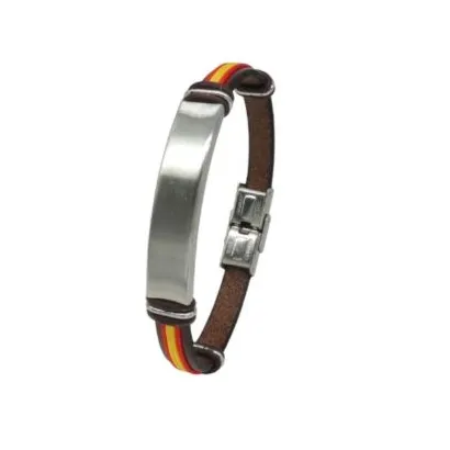 Pulsera acero y piel C30302912 M