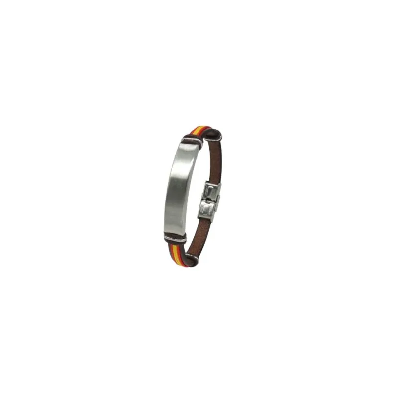 Pulsera acero y piel C30302912 M