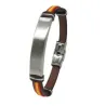 Pulsera acero y piel C30302912 M