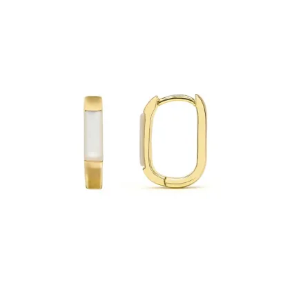 Pendiente plata piedras oro EH976Y11500