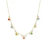 Collar plata piedras oro NXA745Y2000