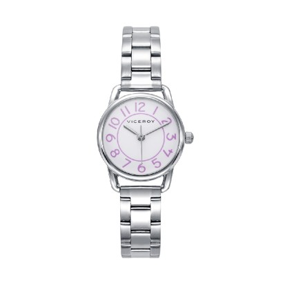 PACK RELOJ ACERO BRAZALETE NIÑA VA 41106-04