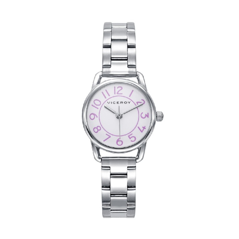 PACK RELOJ ACERO BRAZALETE NIÑA VA 41106-04