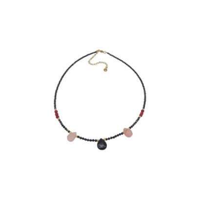 Collar de acero y piedras Comba Z201568030