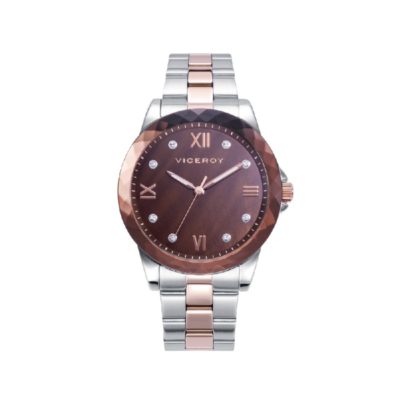 RELOJ ACERO IP ROSA BRAZALETE SRA VA REF. 401162-43