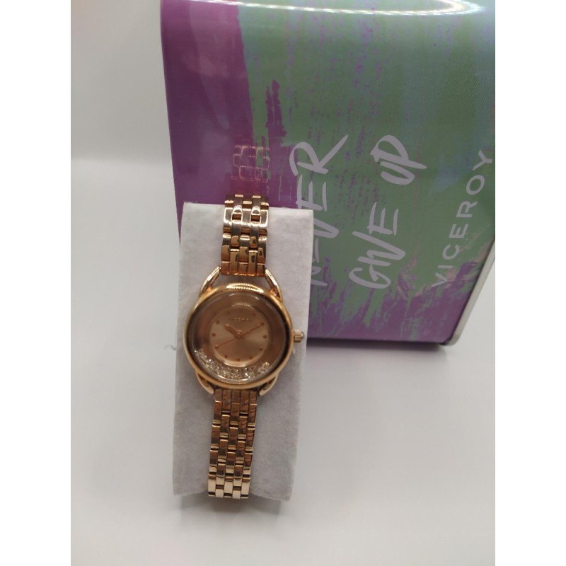 PACK RELOJ ACERO ROSA BRAZALETE NIÑA Rfe:401012-98