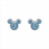 Pendientes Mickey piedras celestes Disney ST0022P