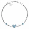 Pulsera Mickey piedras celestes Disney azul  ST0022B