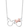 Colgante Mickey y Minnie Disney plata 925  AG0006C1