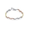 Pulsera acero ip dorado y rosa ondas sra  75364P01019